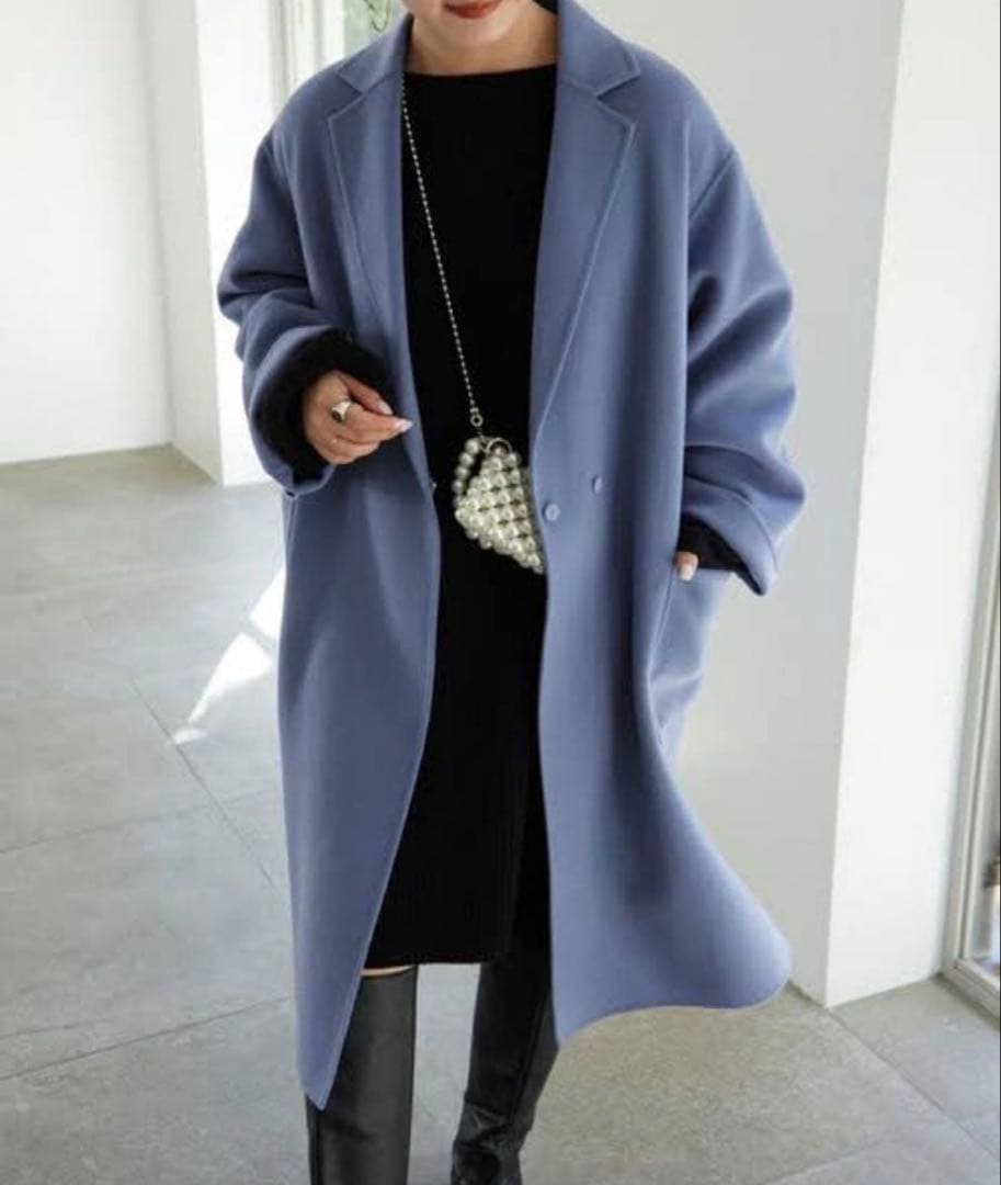 SLOBE IENA HAMILTONダブルフェイスロングチェスターコート