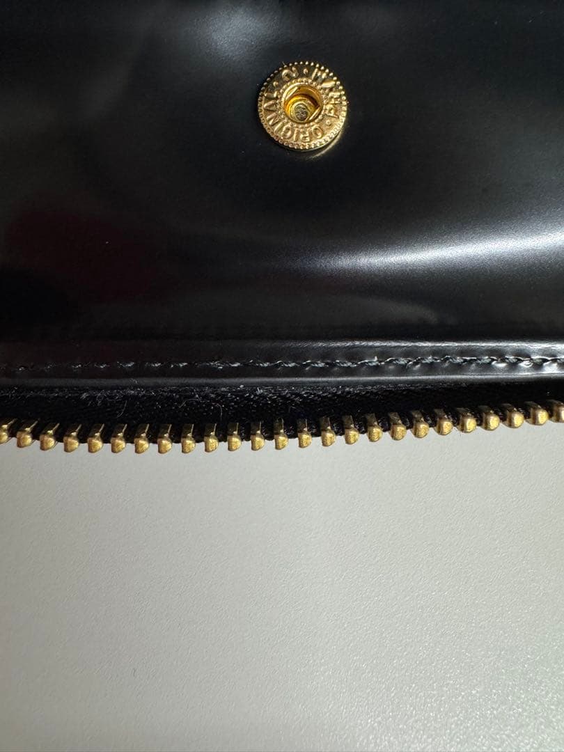 コムデギャルソン ポルカドット L字 ジップ 二つ折り財布