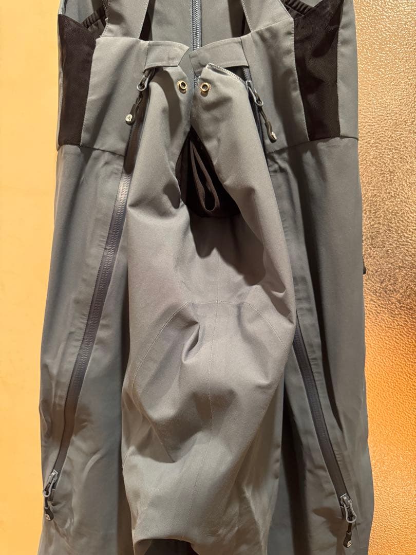 unfudge アンファッジ　GENTLE BIB PANTS ブルーグレー