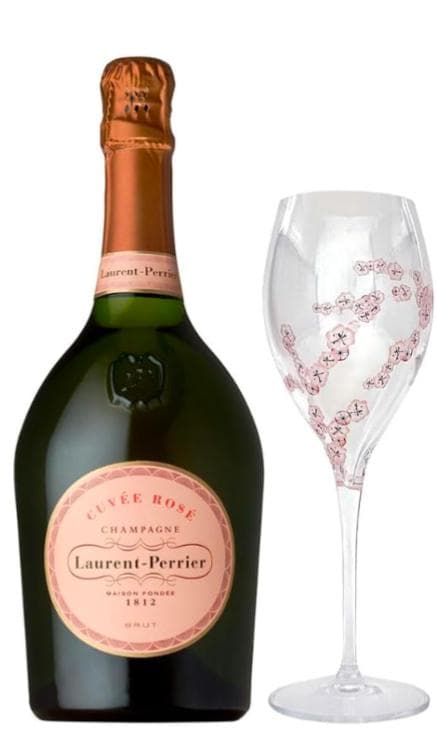 ローランペリエロゼ シャンパン グラス付き