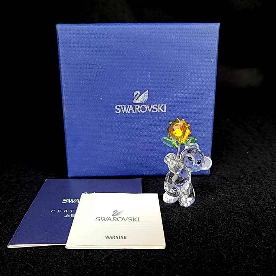 ●美品♪スワロフスキー　クリスベア　ひまわり　箱つき　842934 1