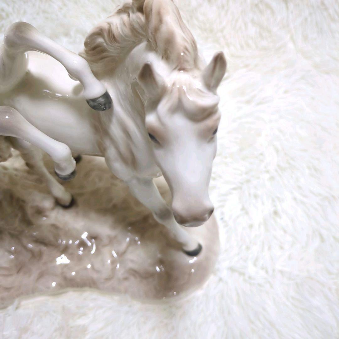 アルトマン ECHT ALTMANN 白馬 3頭 オブジェ置物　馬・ホース　陶器