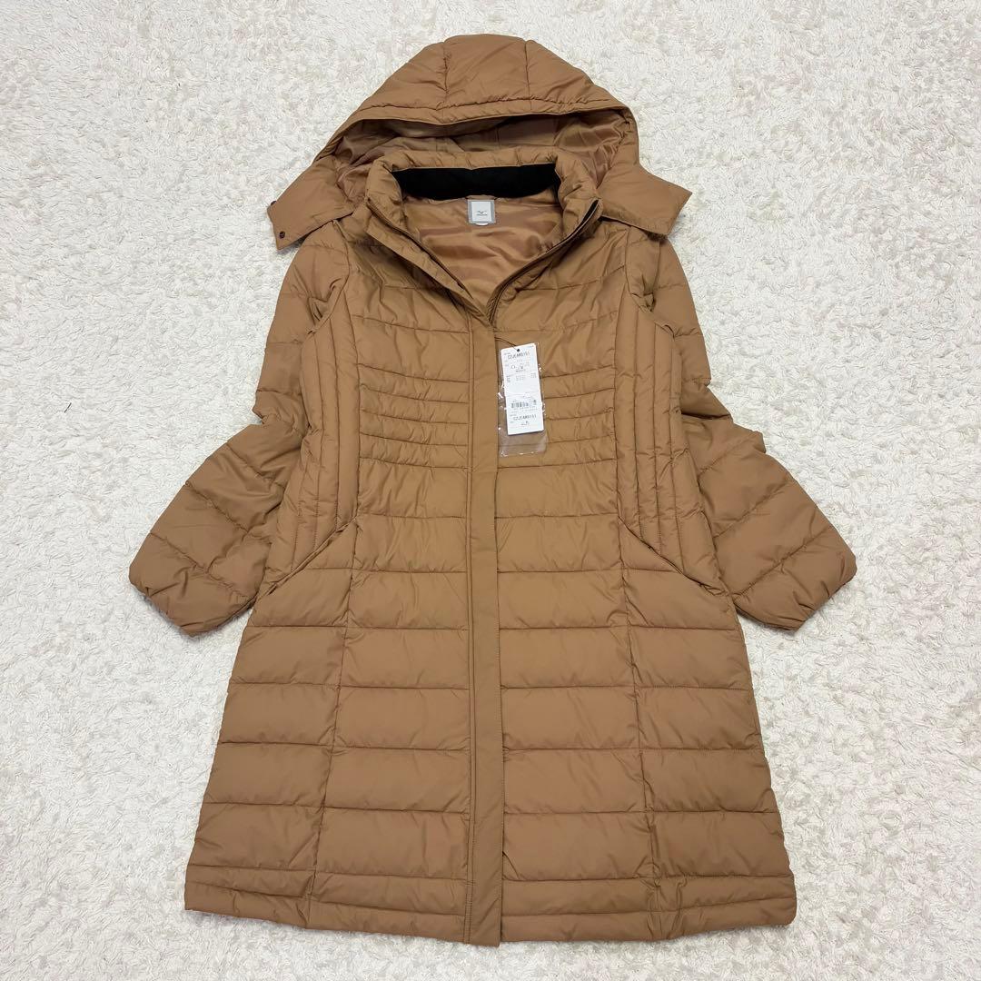 新品タグ付き プレスサーモリフレクションギア中綿ロングコート キャメル XL