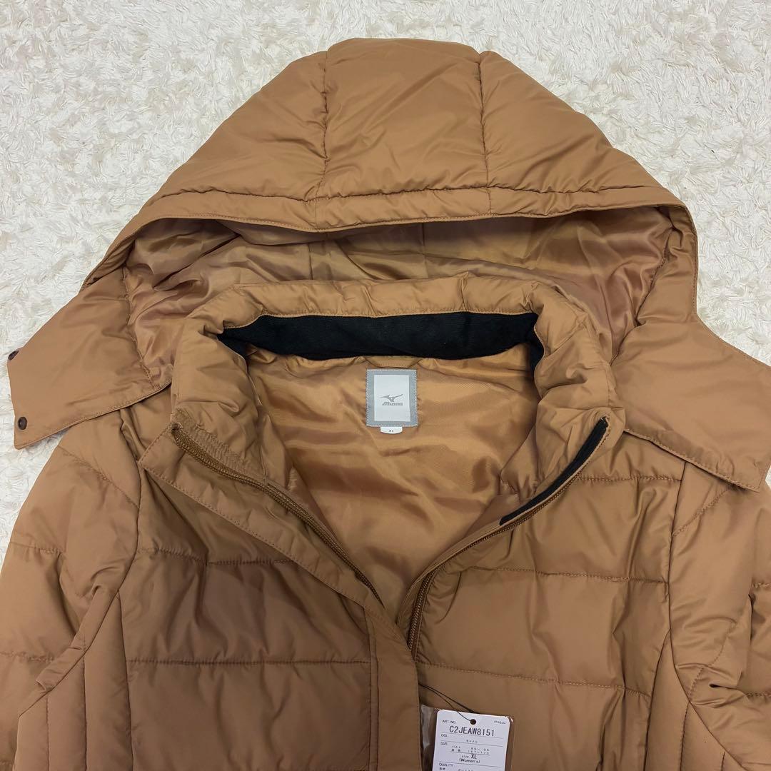 新品タグ付き プレスサーモリフレクションギア中綿ロングコート キャメル XL