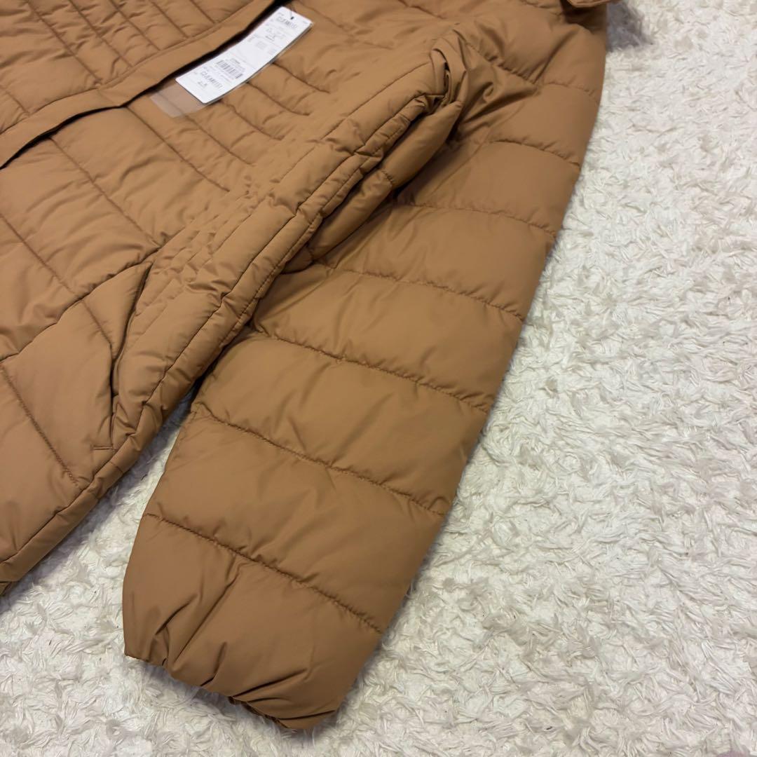 新品タグ付き プレスサーモリフレクションギア中綿ロングコート キャメル XL
