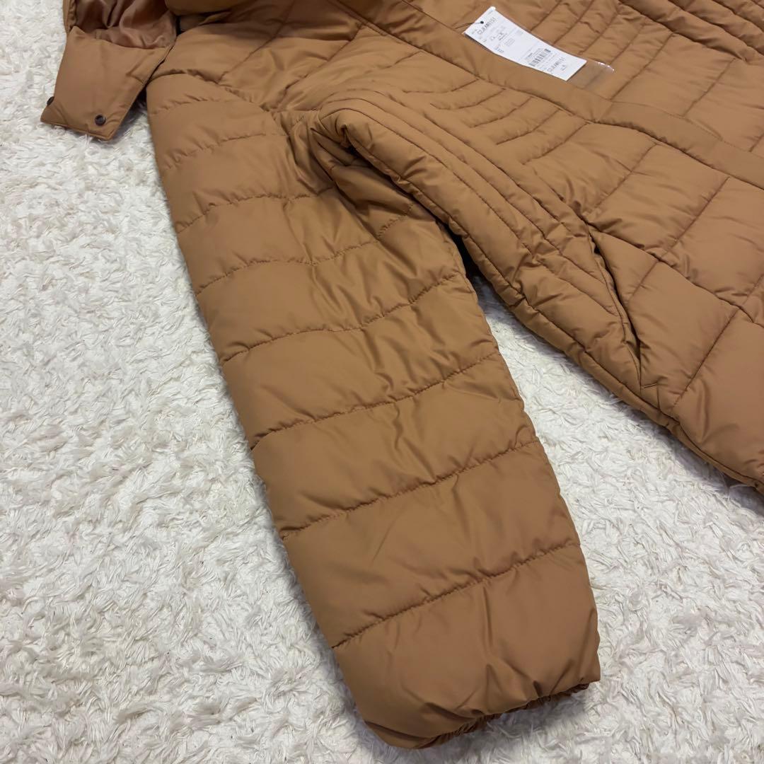 新品タグ付き プレスサーモリフレクションギア中綿ロングコート キャメル XL