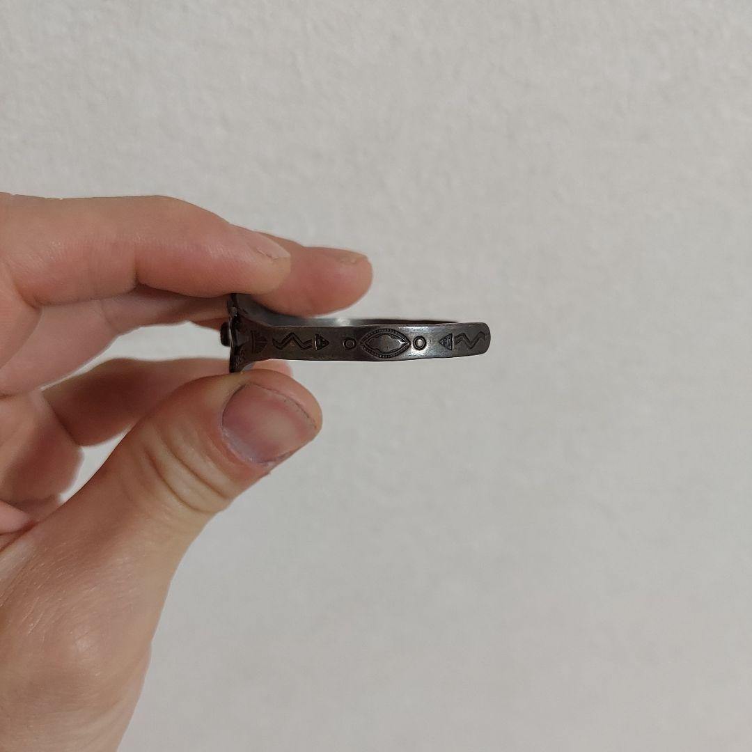 vintage ナバホバングル　フレッドハービースタイル　ターコイズ