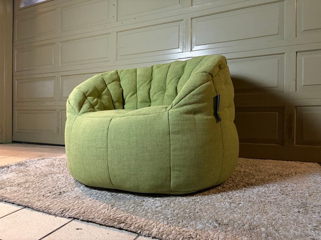 アンビエントラウンジ バタフライソファ ライムグリーン ビーズソファ