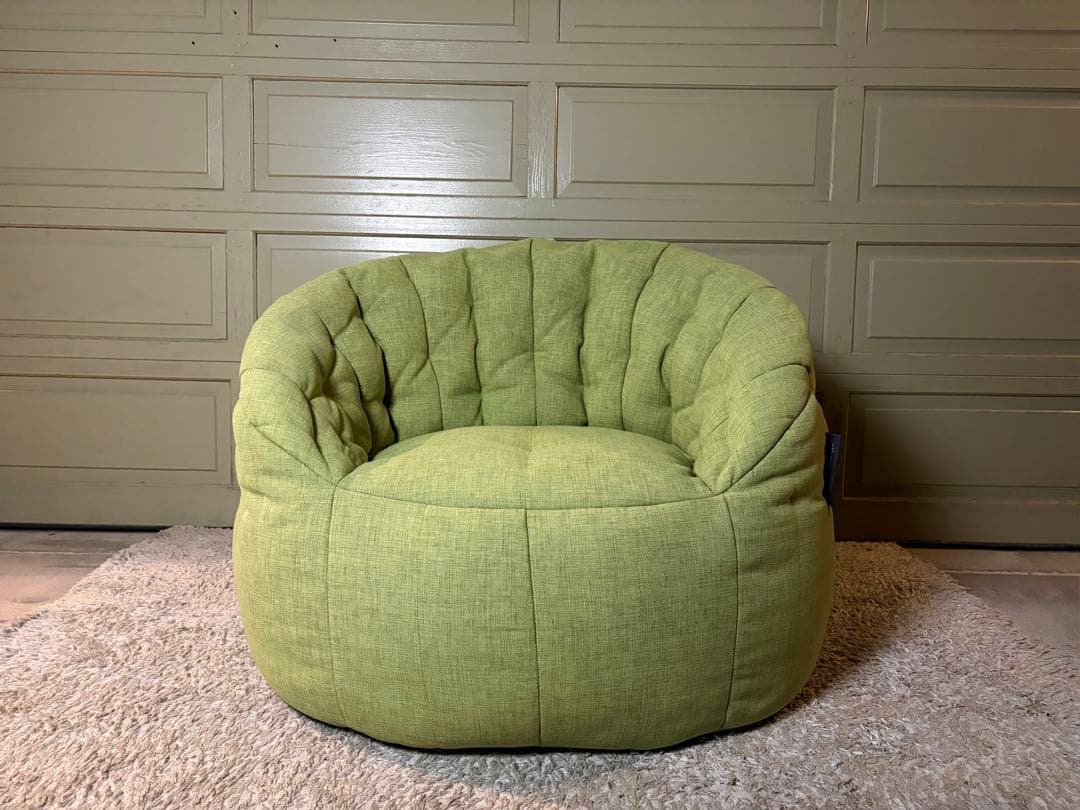 アンビエントラウンジ バタフライソファ ライムグリーン ビーズソファ