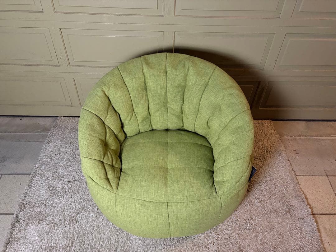 アンビエントラウンジ バタフライソファ ライムグリーン ビーズソファ