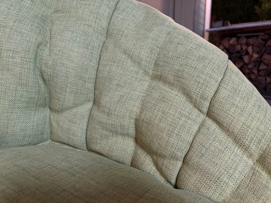 アンビエントラウンジ バタフライソファ ライムグリーン ビーズソファ