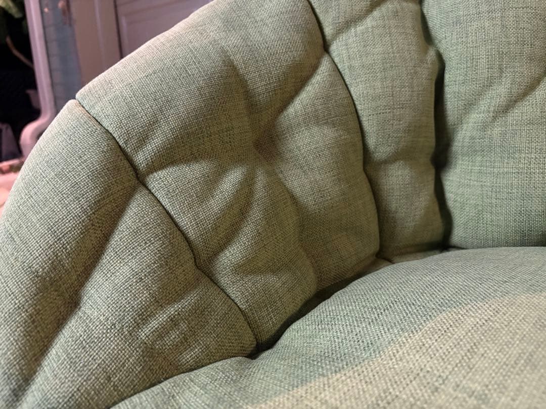 アンビエントラウンジ バタフライソファ ライムグリーン ビーズソファ