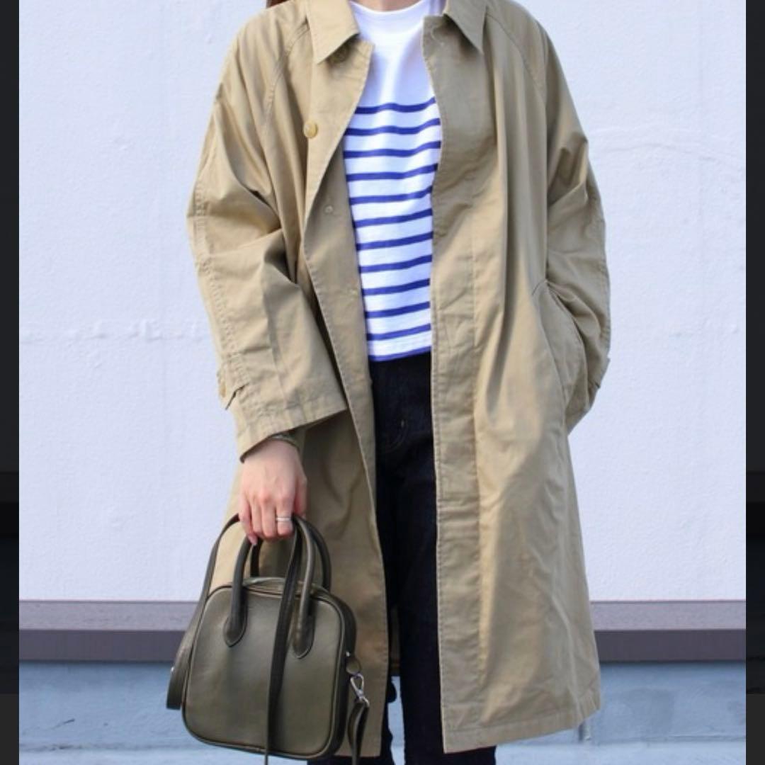 【DANTON】ダントン　ステンカラーコート　スプリングコート　ロングコート