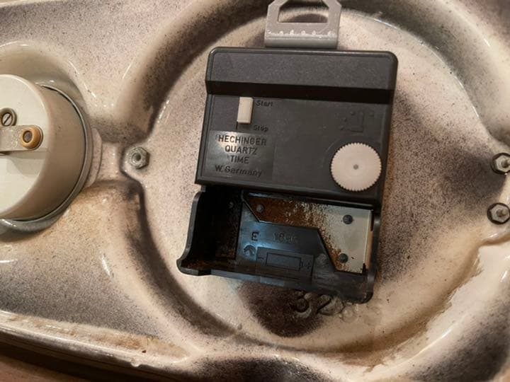 DUGENA 壁掛け時計 陶器製 ビンテージ レトロ ダメージ有　最終値下げ