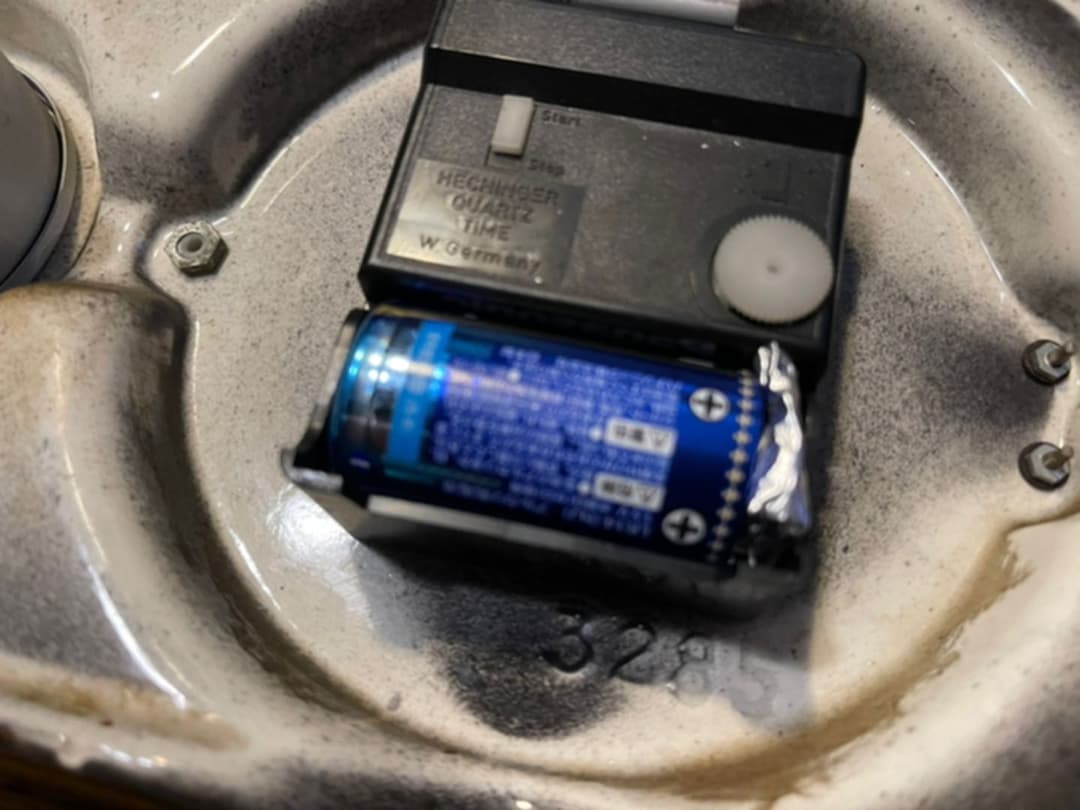 DUGENA 壁掛け時計 陶器製 ビンテージ レトロ ダメージ有　最終値下げ