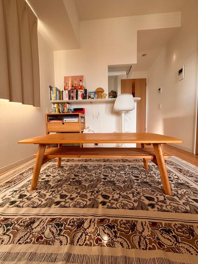 天然木　センターテーブル ローテーブル