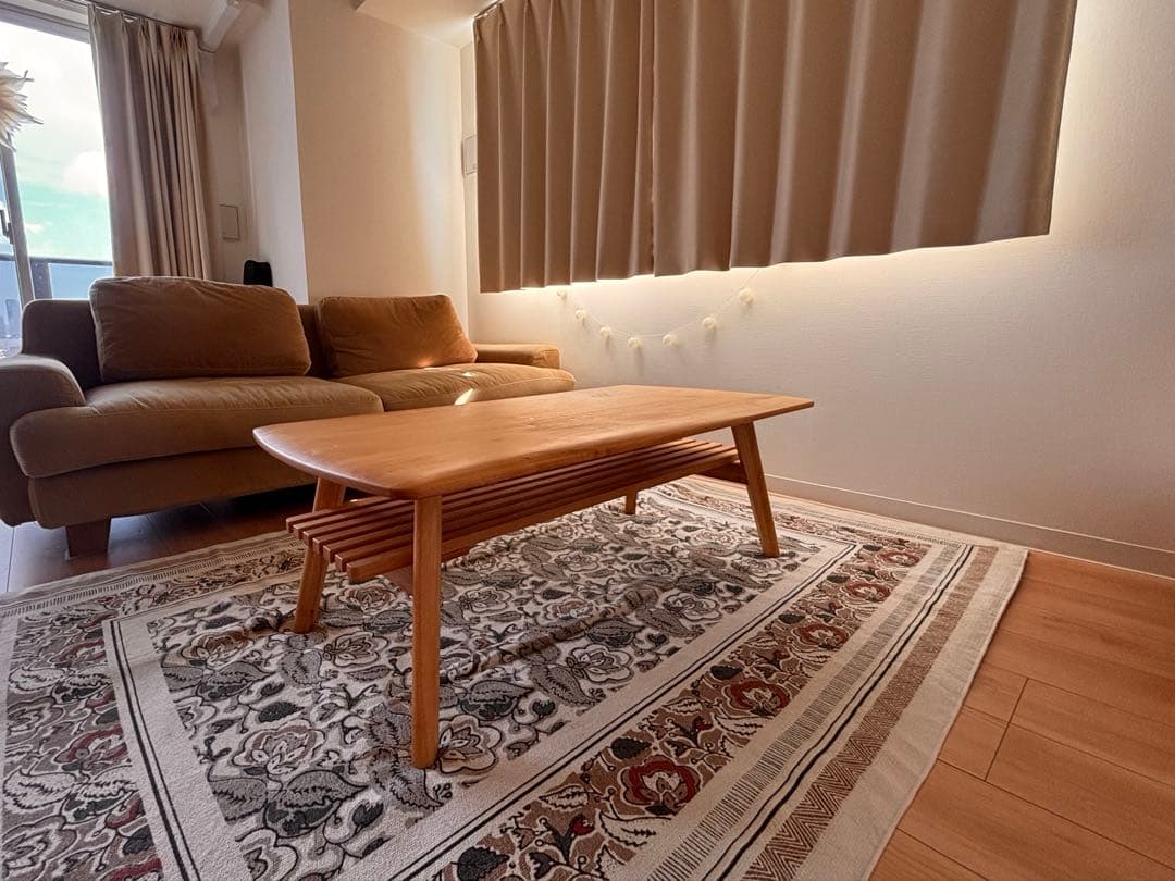 天然木　センターテーブル ローテーブル