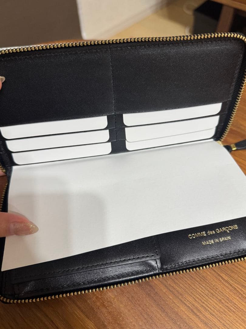 COMME des GARÇONS ブラック長財布 箱付き