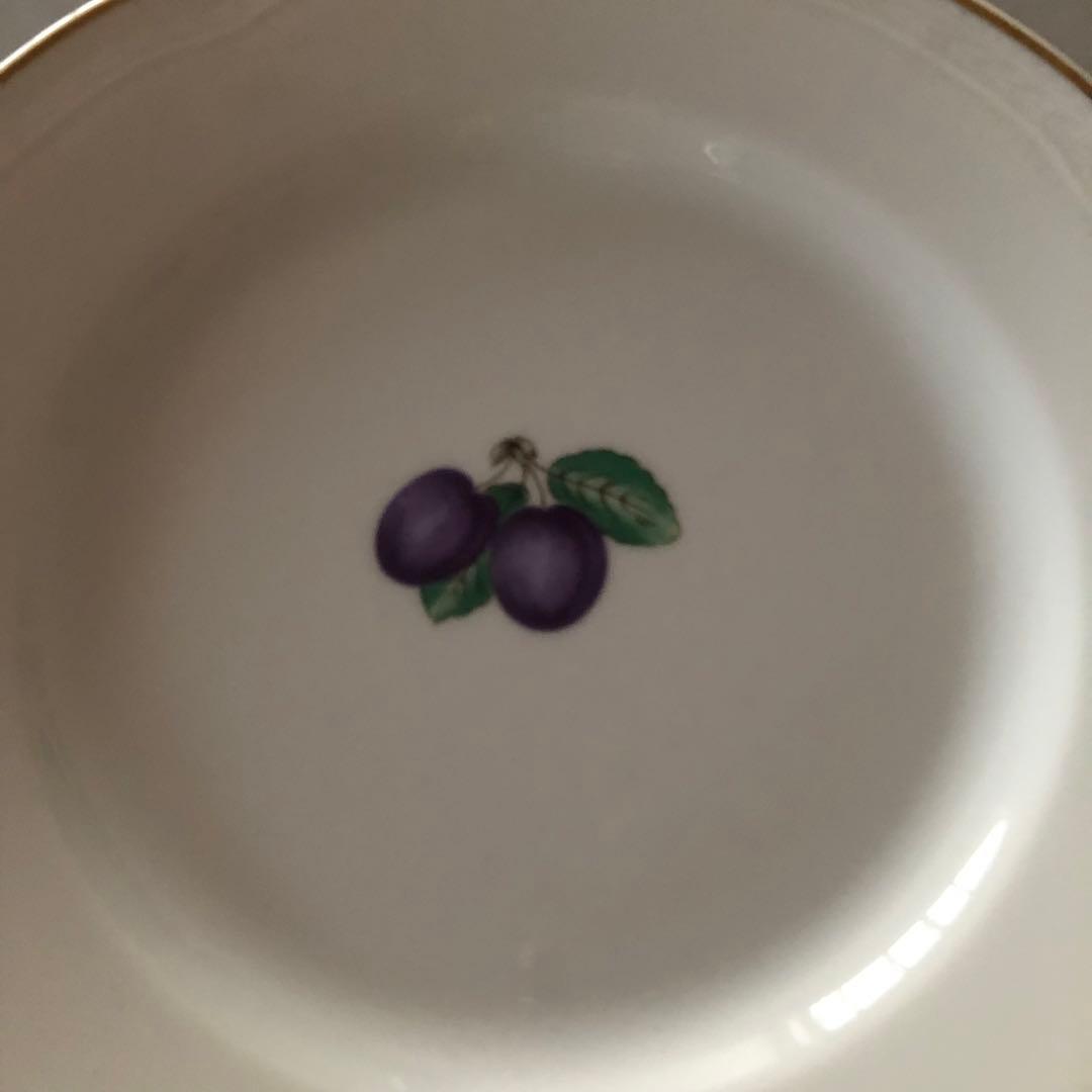 ジノリ　ケーキ皿　ボンジョルノ・プルーン　６枚セット