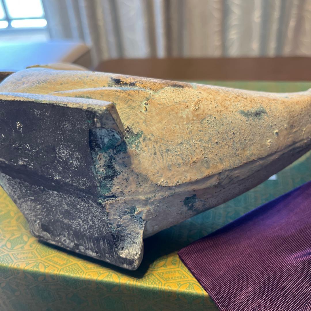 鋳物　香炉　きじ