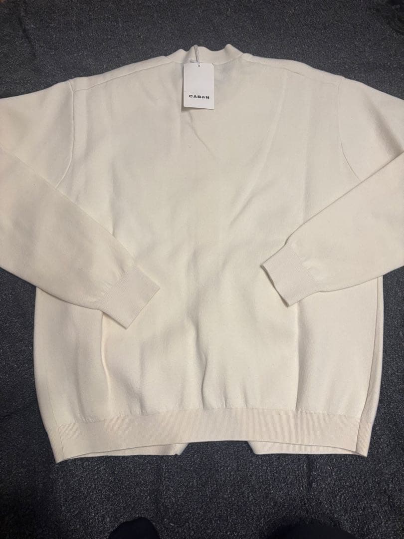 CABAN アイボリー コットンカシミアカーディガン　新品　M