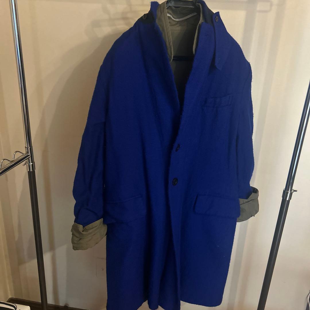 sacaiリバーシブルチェスターコート