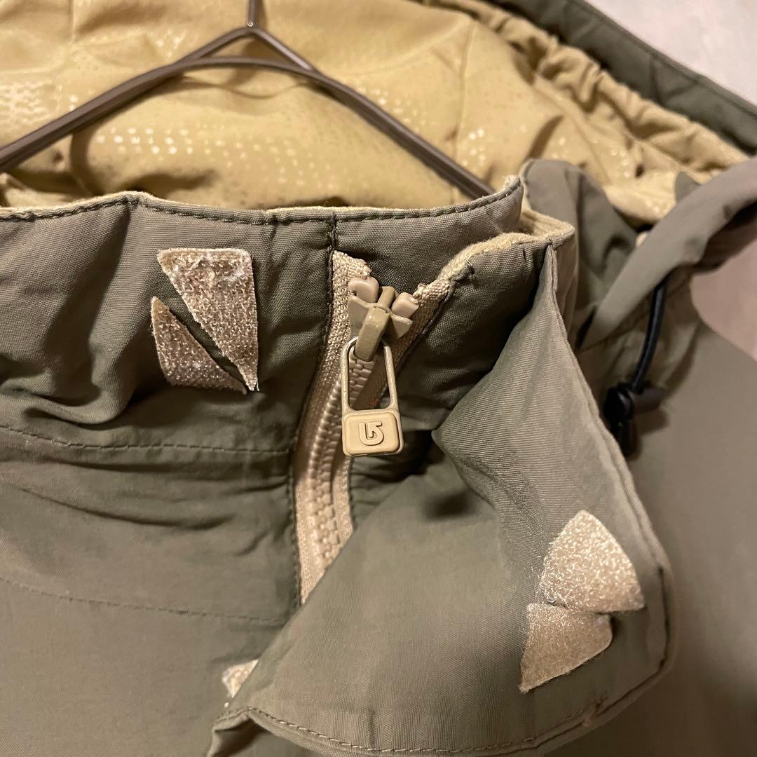 Burtonバートンスキーウェアスノーボードジャケットパーカーフード付カーキ希少