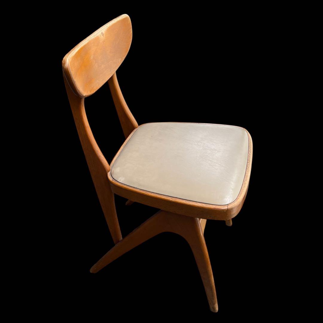 北欧レトロ オールドマルニ デルタチェア 無垢材 ベントウッドチェアー 木製椅子