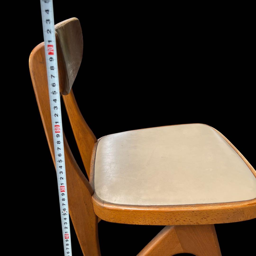 北欧レトロ オールドマルニ デルタチェア 無垢材 ベントウッドチェアー 木製椅子