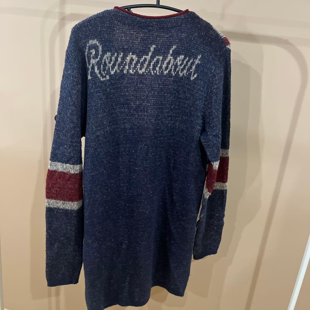 glamb グラム　美品　ユニオンジャック柄ロングニットカーディガン