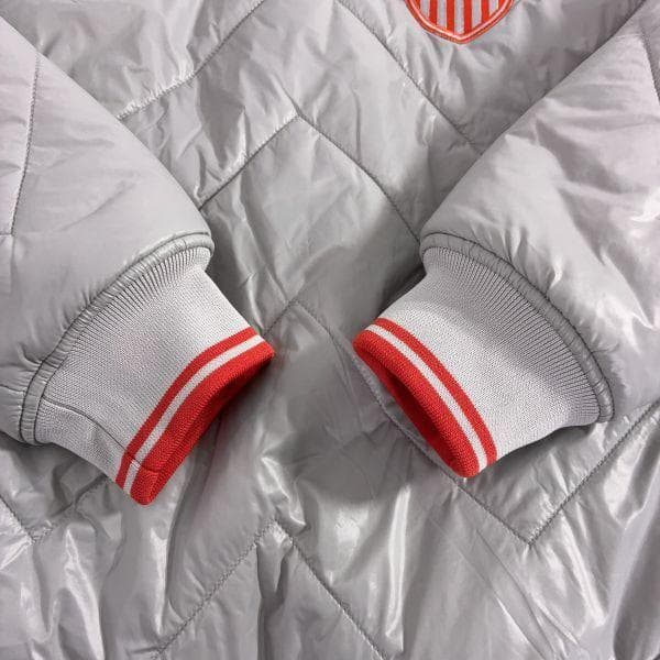 【美品】ジャックバニー リバーシブル 中綿ブルゾン ボア グレー/赤 サイズ4