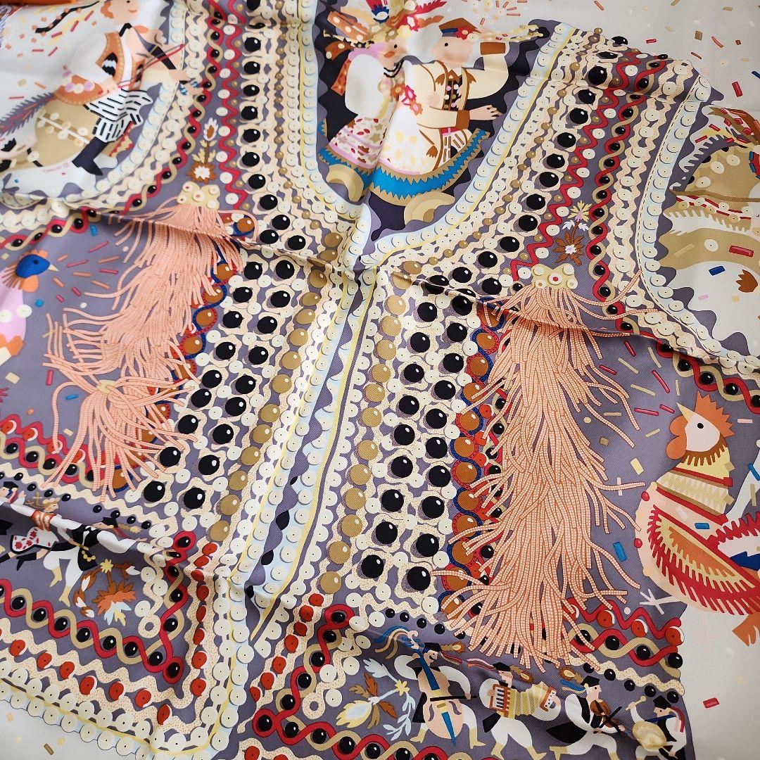 美品 box付【HERMES】カレ90 COSTUME DE FETE エルメス