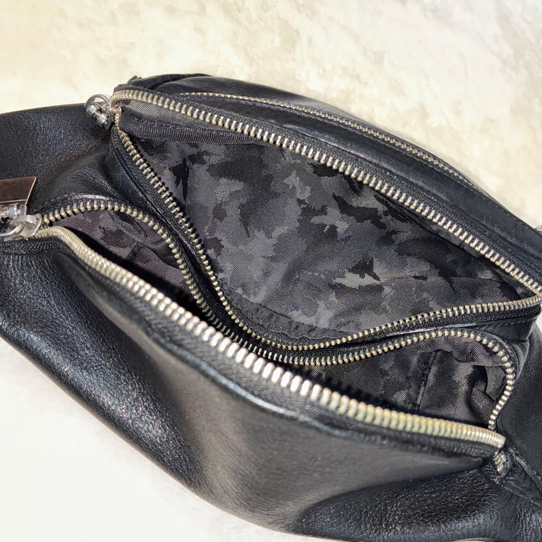 【美品•廃盤】aniary アンティークレザー　ウエストバッグ