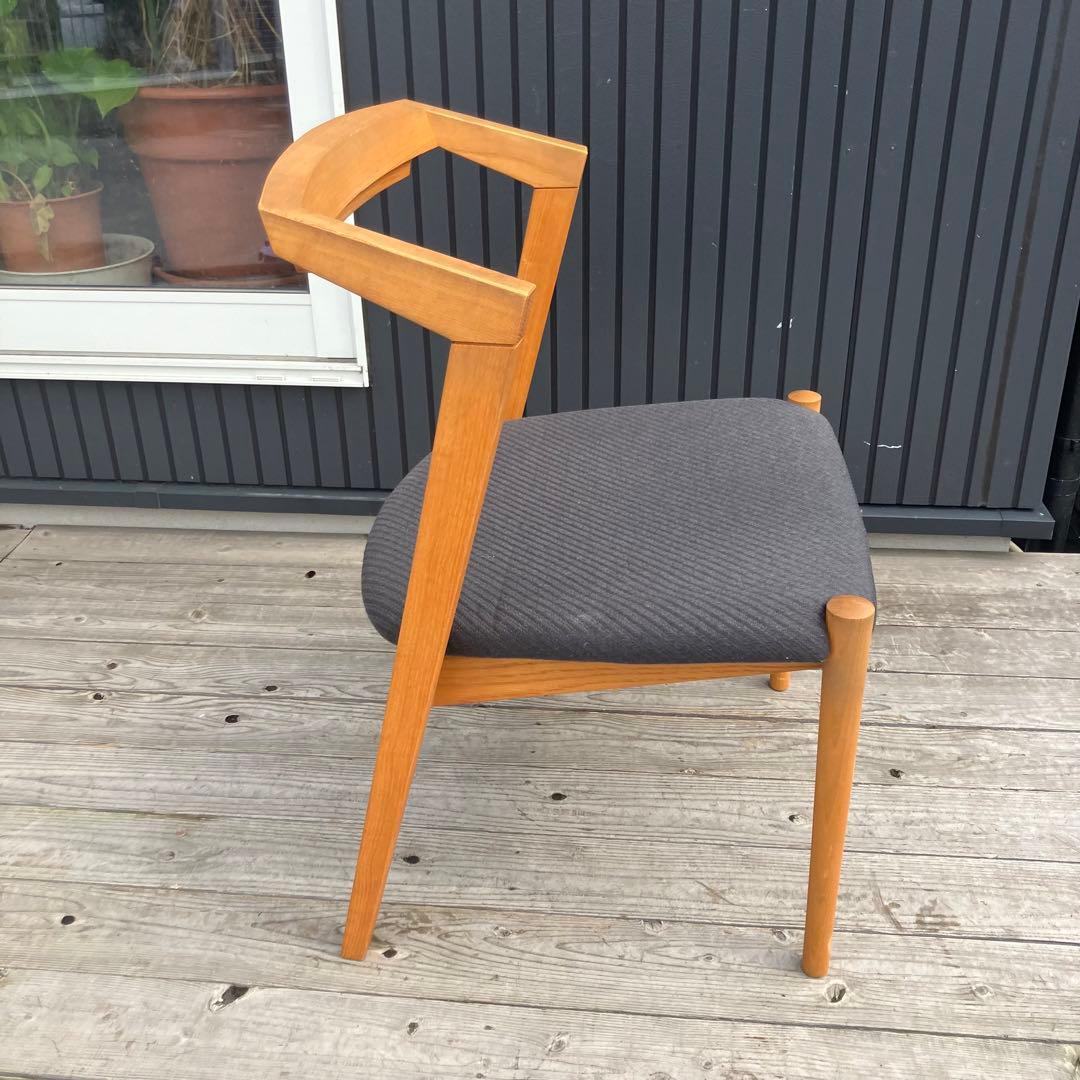 ⑥ 北欧レトロ オーク材 無垢材 ベントウッドチェアー アームチェア 木製椅子