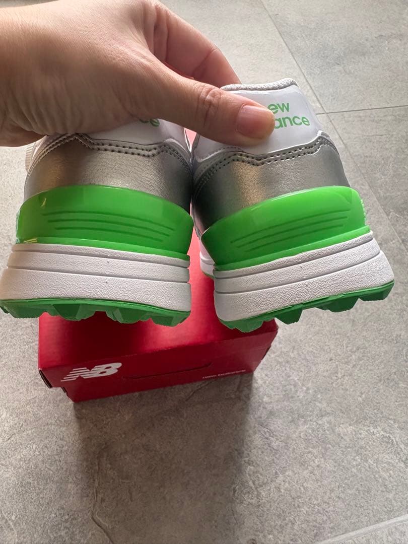 New Balance 574 ゴルフシューズ グリーン golf 新品　箱付き
