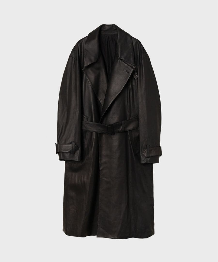 ジャケット・アウター YOKE / Leather Double Breasted Coat 3