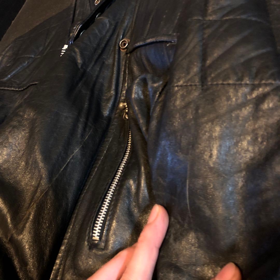 ス*ワ様 ヴィンテージukライダースルイスレザーハイウェイマン666鋲ジャン