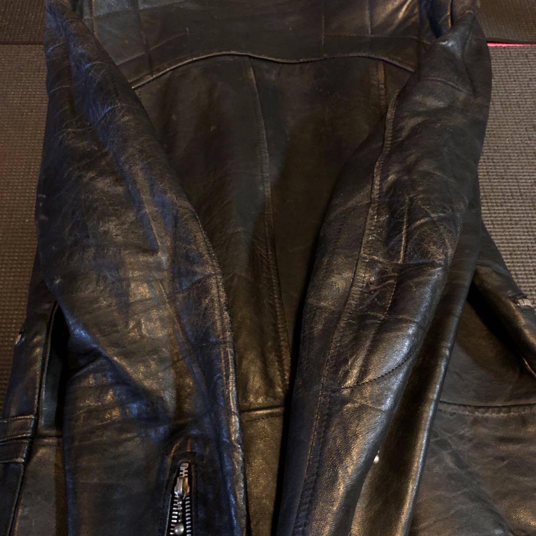 ス*ワ様 ヴィンテージukライダースルイスレザーハイウェイマン666鋲ジャン