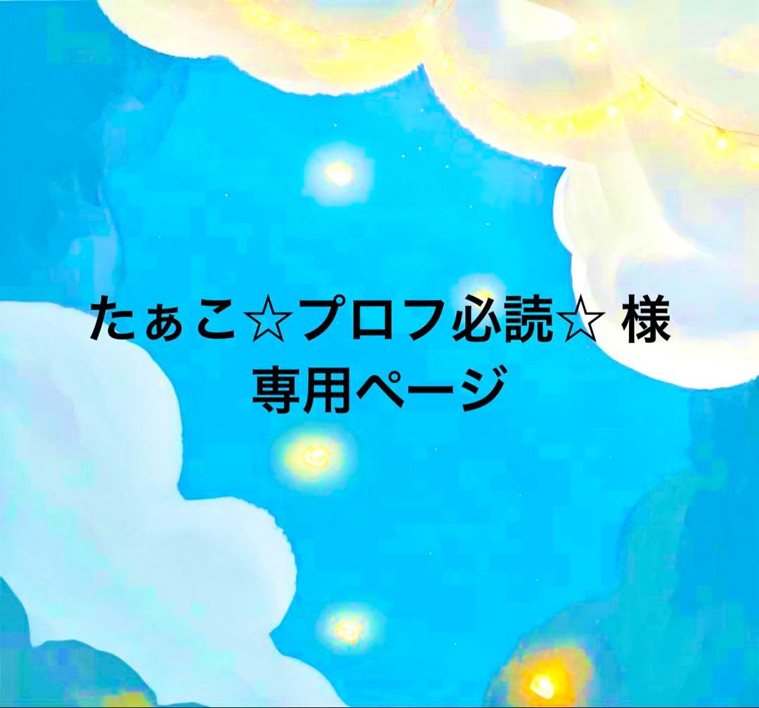 たぁこ☆プロフ必読☆