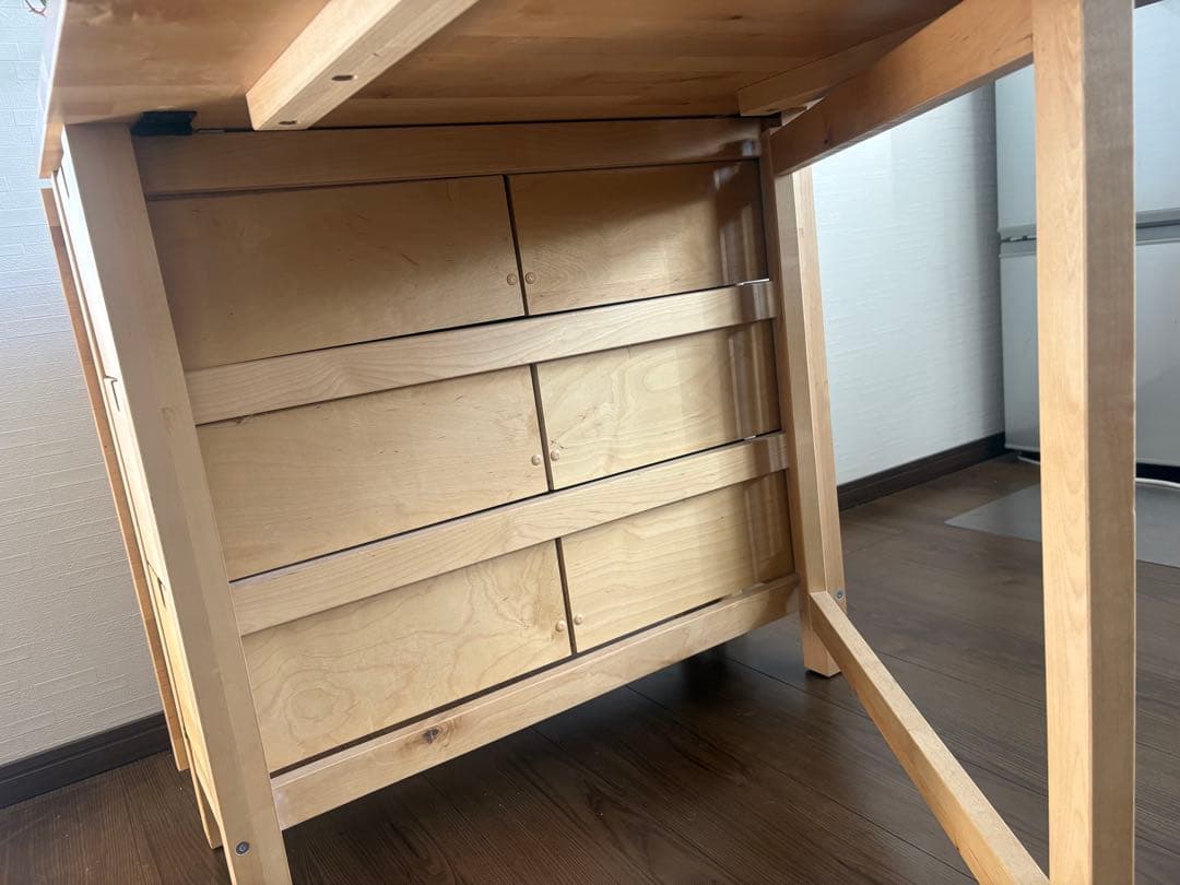 【2/6までの購入限定値下げ】IKEA 収納付きバタフライテーブル　NORDEN