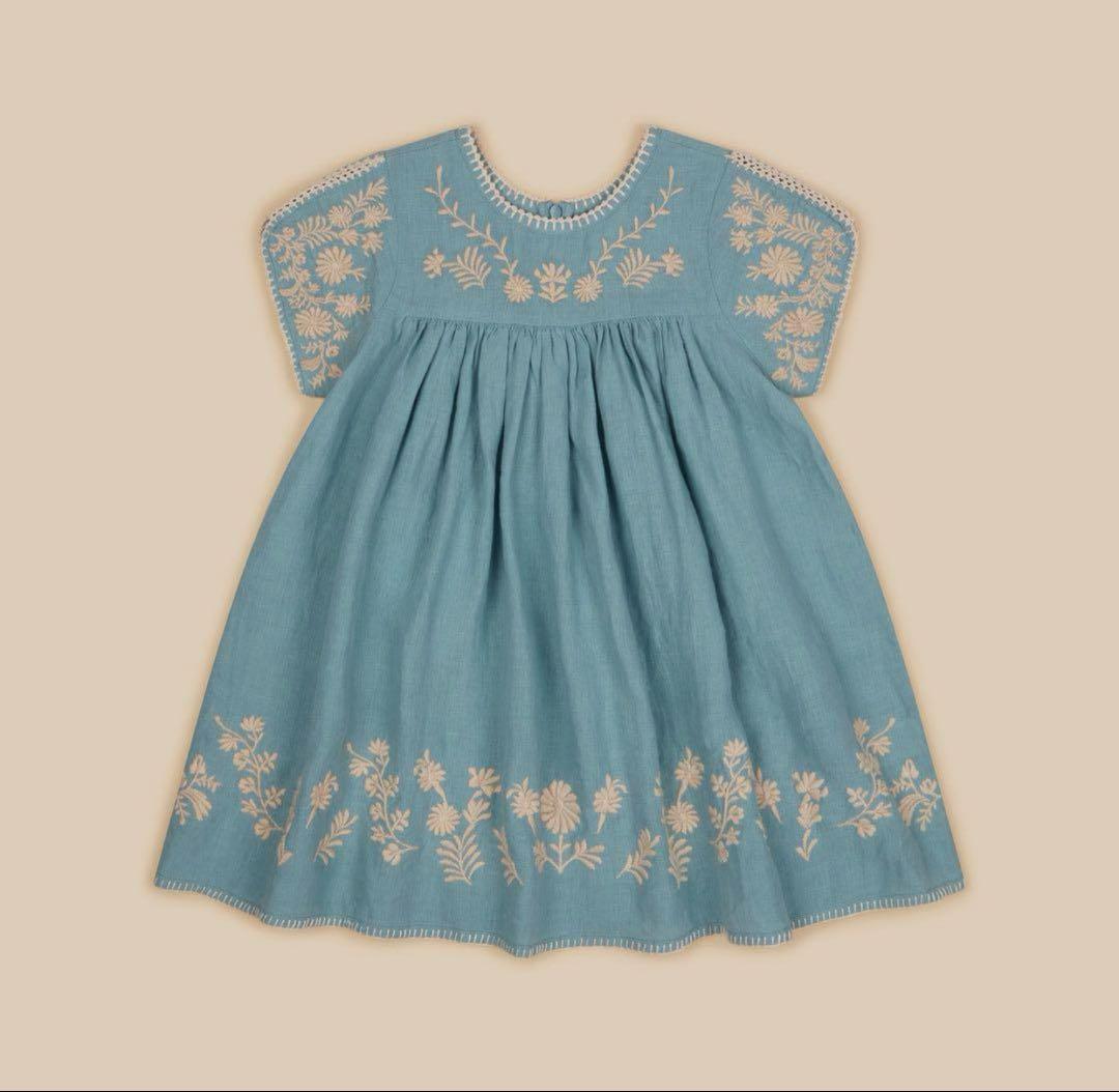 ワンピース Apolina Stevie Dress pool 2-3y