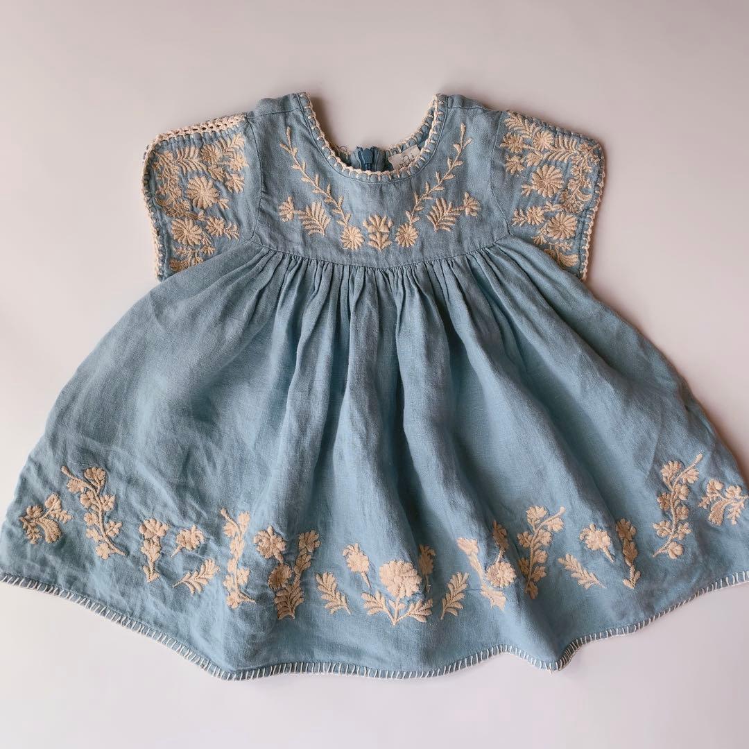 ワンピース Apolina Stevie Dress pool 2-3y