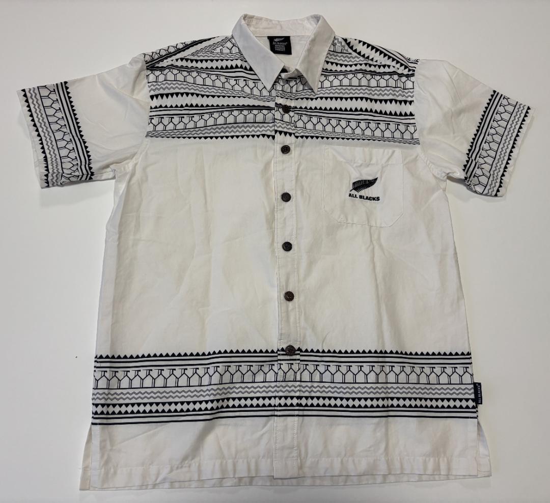 日本未発売品 オールブラックス ハワイアンシャツ ホワイト　XL