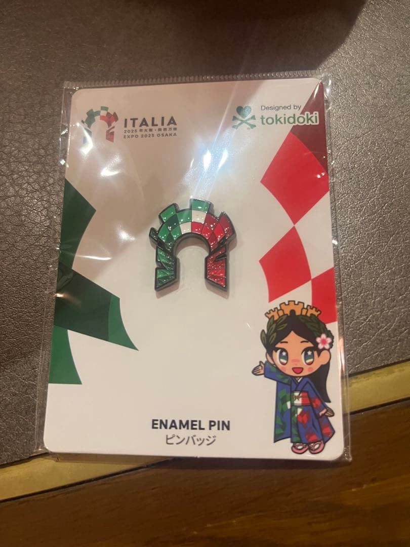 大阪万博　イタリア　パビリオン　ピンバッジ