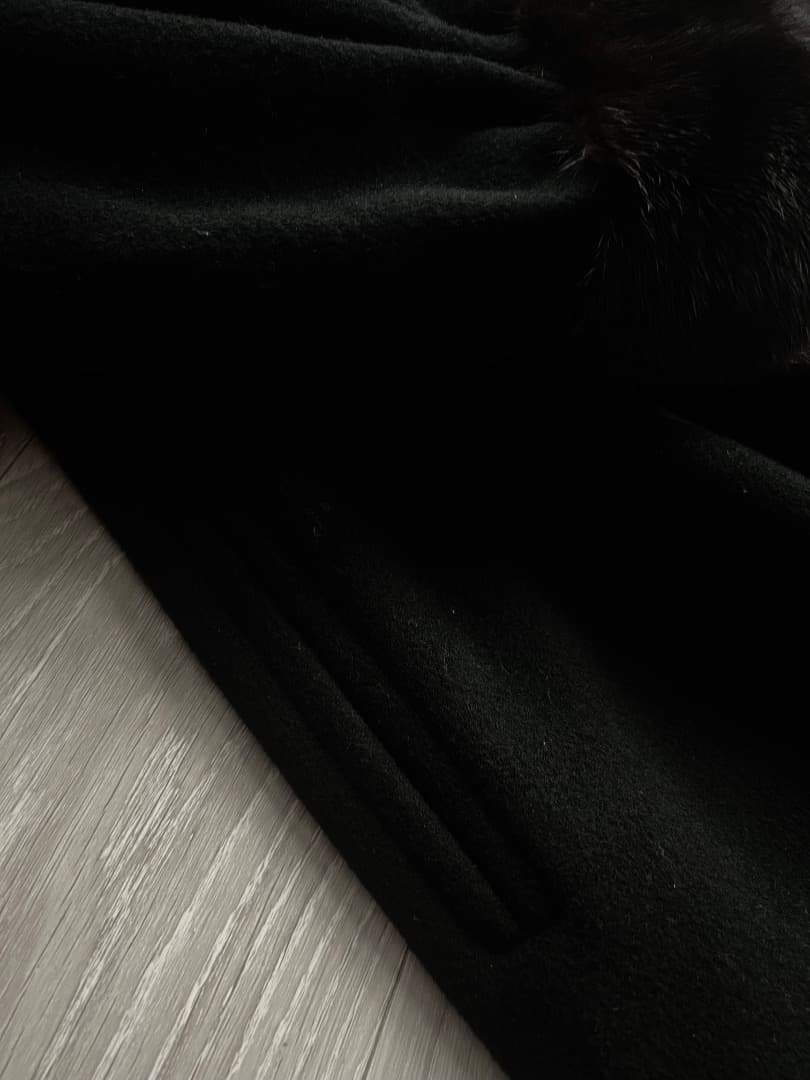 希少 Yves saint Laurent ミンクファー カシミヤロングコート