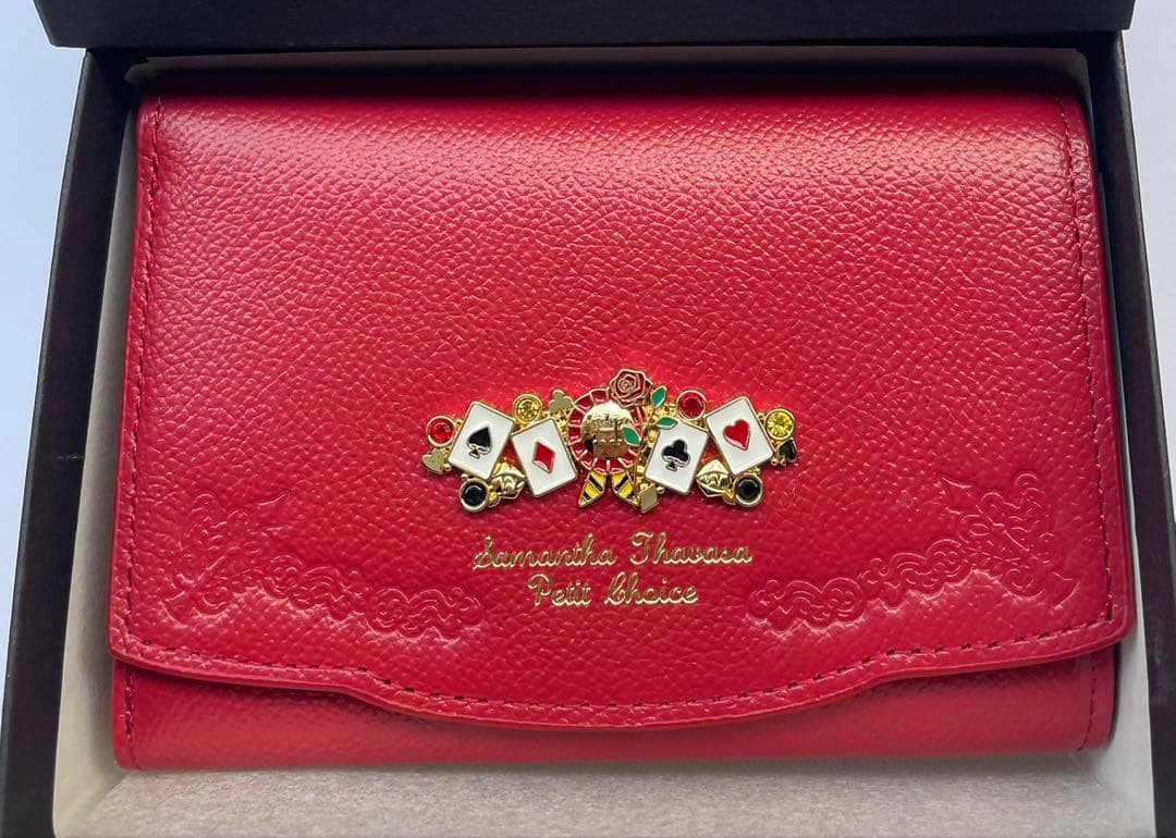 ききページ【新品】サマンサタバサプチチョイス 三つ折り財布　ハーツラビュル