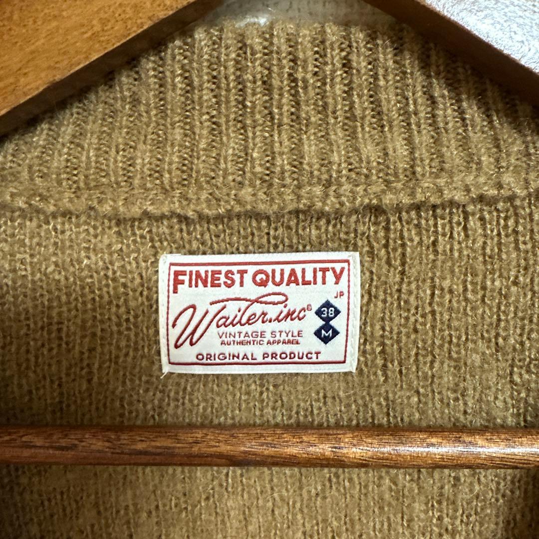 WAIPER.inc モヘアニット カーディガン SOLID【WP1072】