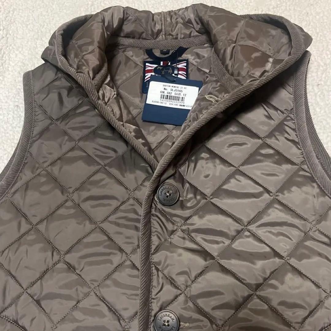 【タグ付き】LAVENHAM ラベンハムBARTON ベストジレキルティング40