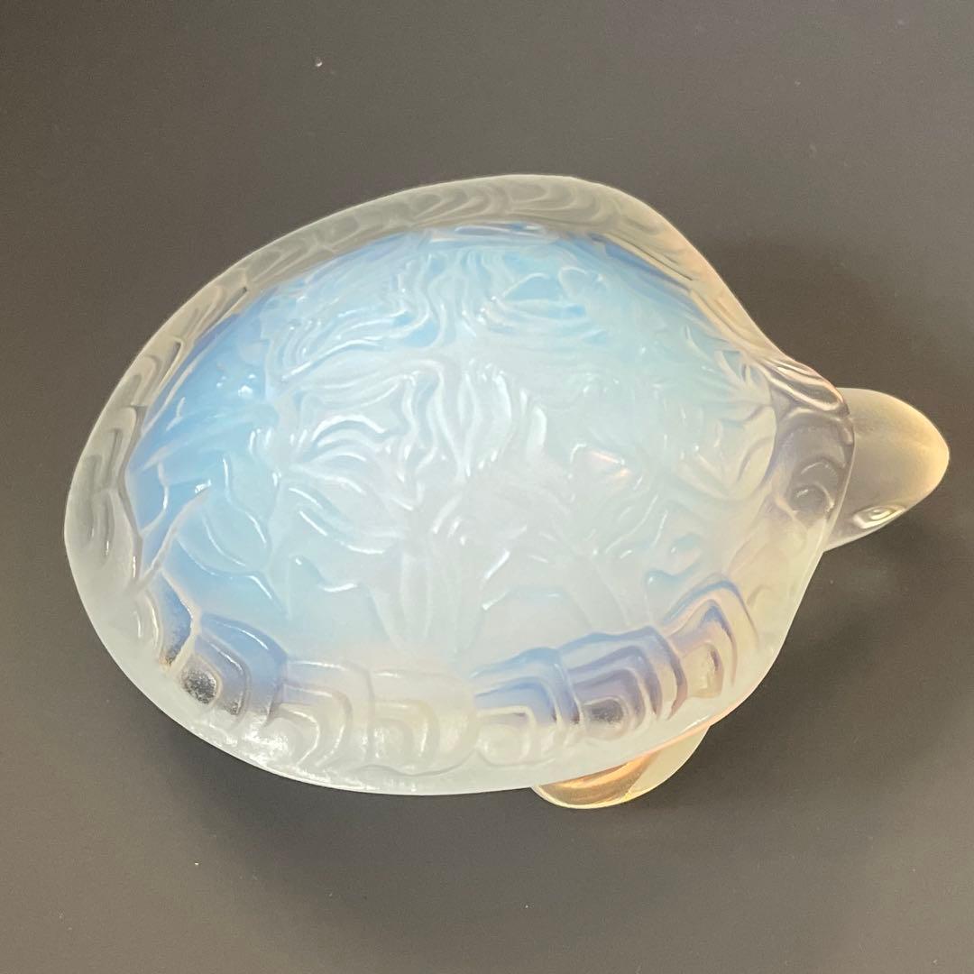 ラリック LALIQUE 亀 オブジェ ガラス クリスタル フィギュリン
