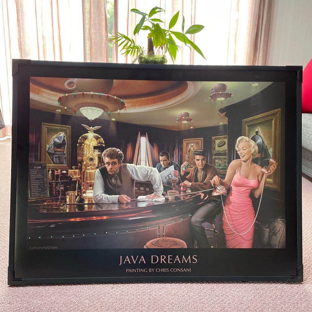 飾り絵　パーティーお家カフェバー風　アートポスター